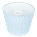 Ver imagem 3 de Cúpula de Abajur Tecido Azul Bolinha 20x16cm