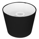Ver imagem 3 de Cúpula de Abajur Tecido Preto 20x16cm