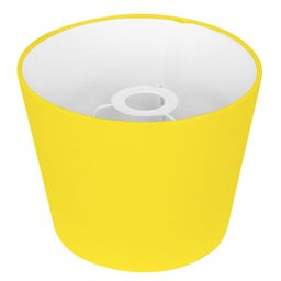 Cúpula de Abajur Tecido Amarelo 20x16cm - 3