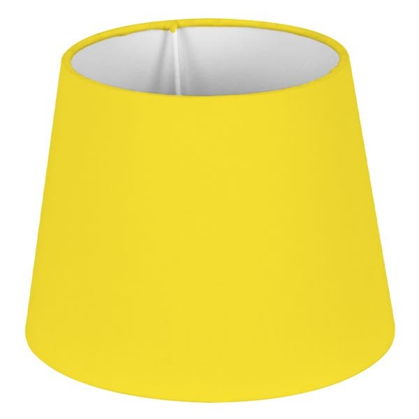 Cúpula de Abajur Tecido Amarelo 20x16cm - 2