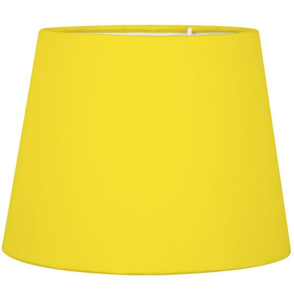 Cúpula de Abajur Tecido Amarelo 20x16cm - 1