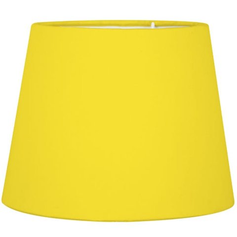 Cúpula de Abajur Tecido Amarelo 20x16cm