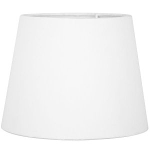 Cúpula de Abajur Tecido Branca 20x16cm