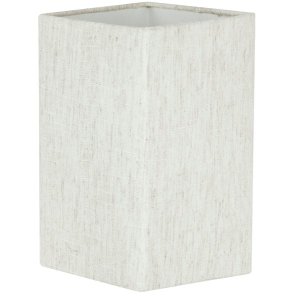 Cúpula Quadrada de Abajur Tecido Linho Claro 12x20cm