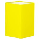 Ver imagem 1 de Cúpula Quadrada de Abajur Tecido Amarelo 12x20cm