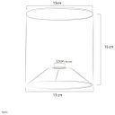 Ver imagem 3 de Cúpula Cilindrica de Abajur Tecido Linho Claro 15x16cm