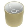 Cúpula Cilindrica de Abajur Tecido Shantung Dourado 15x16cm - 2