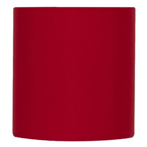Cúpula Cilindrica de Abajur Tecido Vermelho 15x16cm - 1