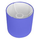 Ver imagem 2 de Cúpula Cilindrica de Abajur Tecido Azul 15x16cm