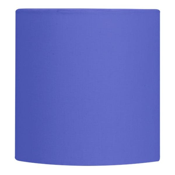 Cúpula Cilindrica de Abajur Tecido Azul 15x16cm - 1