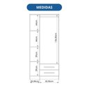 Ver imagem 4 de Guarda Roupa 3 Portas 2 Gavetas Moscou Cedro