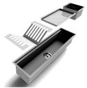 Ver imagem 1 de 01 Canal Organizador 77,5cm em Inox