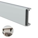 Ver imagem 1 de Perfil Cabideiro Rometal RM-282 Acabamento Alumínio Fosco 6 Metros