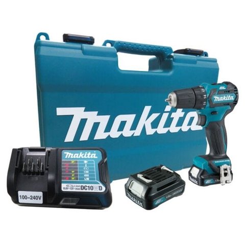 Parafusadeira / Furadeira com 2 Baterias 12v 1.5 Ah Íons-Lítio e Maleta Makita
