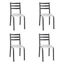 Ver imagem 1 de Kit 4 Cadeiras para Mesa de Jantar Cozinha Assento Estofado Isa Capitone