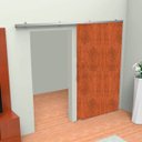 Ver imagem 6 de Kit Trilho e Roldanas para Portas de Correr Alumínio Natural