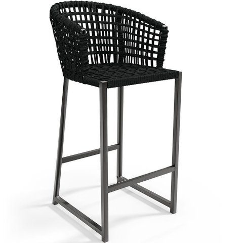 Banqueta para Área Gourmet Cozinha Varanda D04 Preto