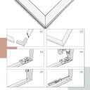 Ver imagem 3 de Kit Acessórios Conector 45 Graus para Perfil Link (parafusos cha claro)