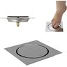 Kit 4 Ralos Inteligente Click Pop Up Clic 10x10 Inox Cromado - 3