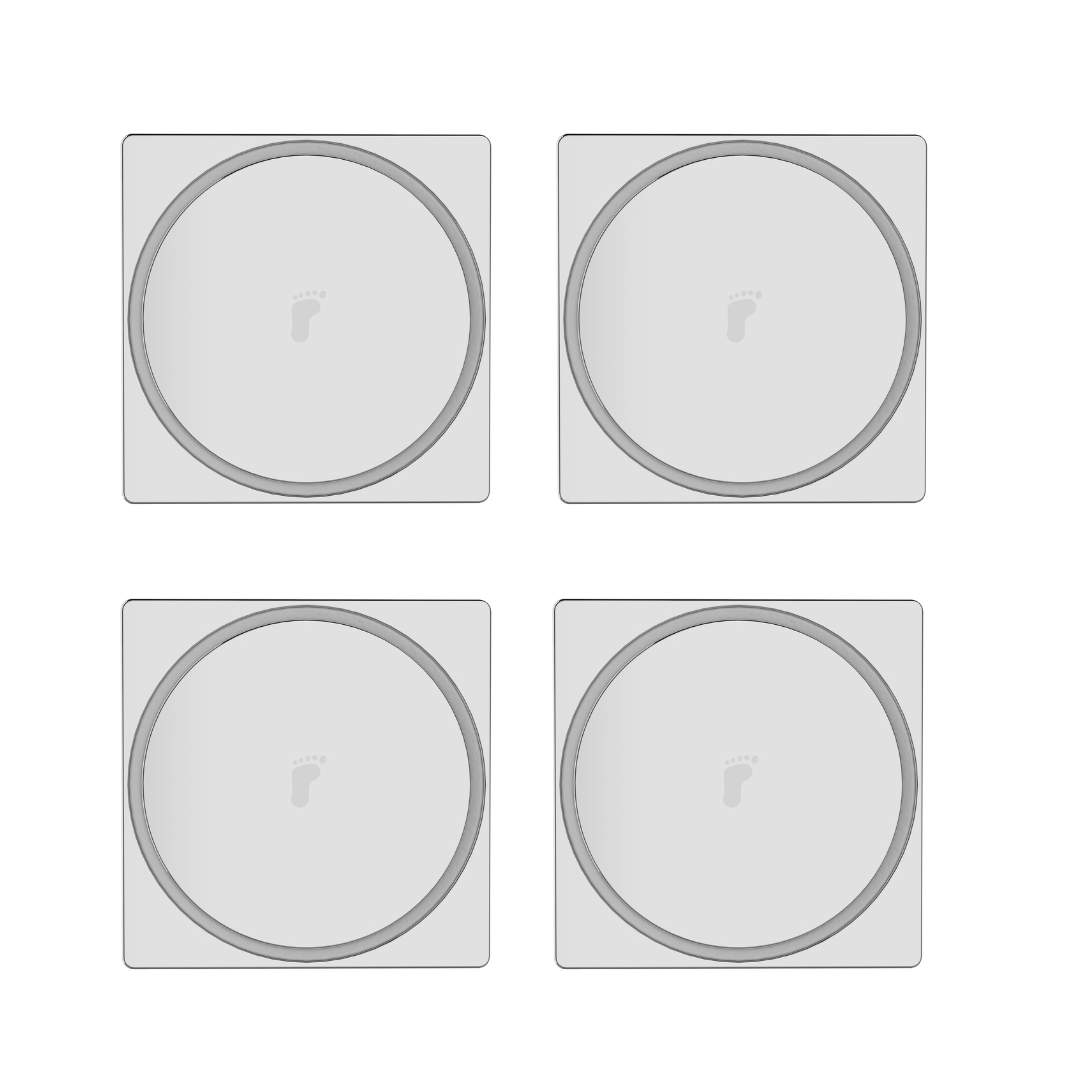 Kit 4 Ralos Inteligente Click Pop Up Clic 10x10 Inox Cromado