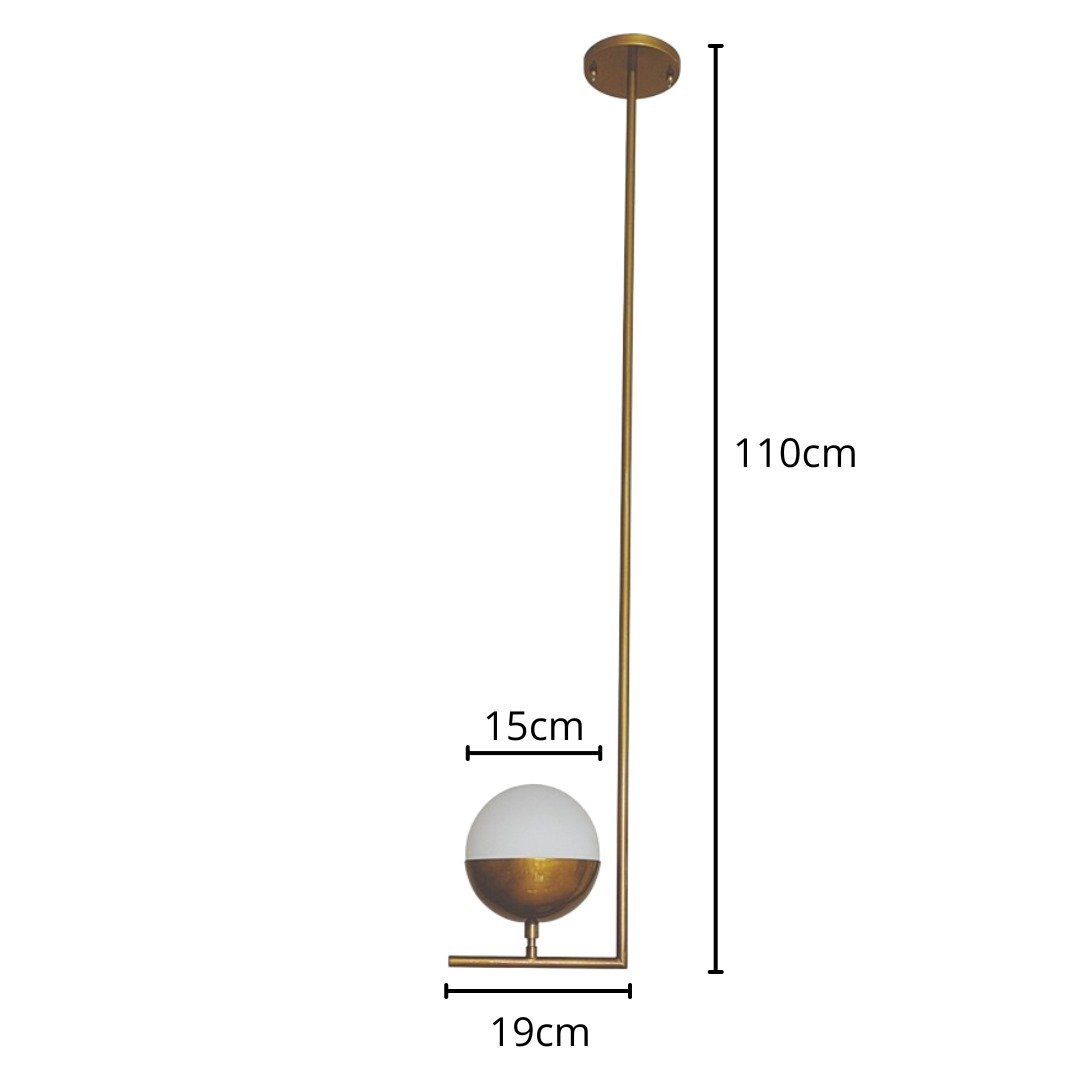 Spot com Bola de 15cm para Teto Aluminio Não Enferruja:branco Fosco - 2