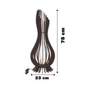 Ver imagem 2 de Abajur Grande de Chão Ana Maria Mdf Luminária - Preto Tamanho 75x23cm