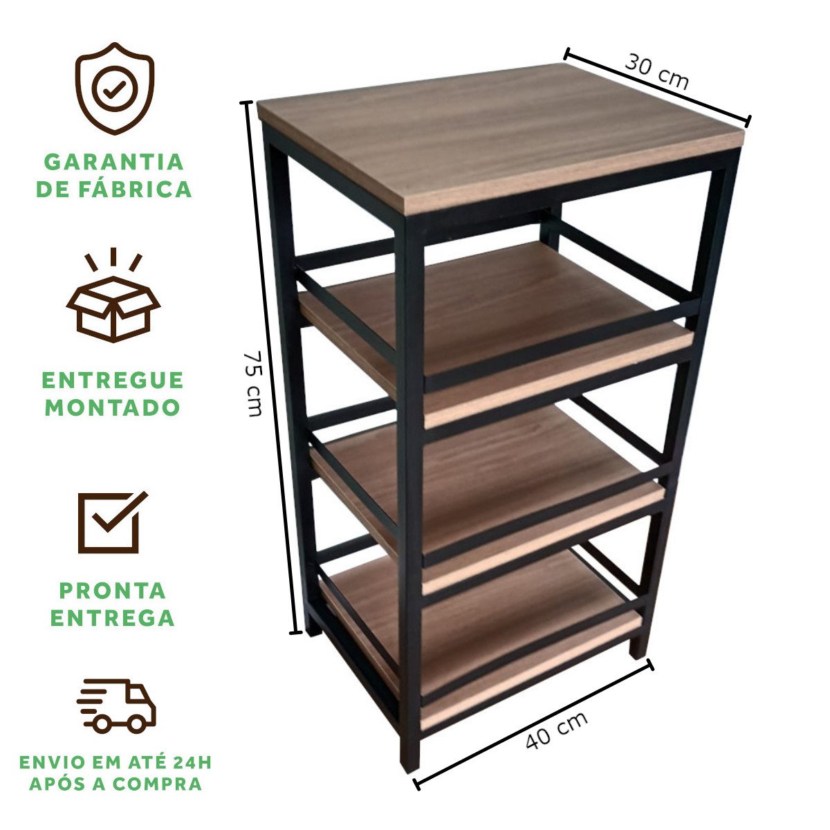 Fruteira Strassis Design Sd-3300 Preta - 9