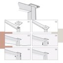 Ver imagem 3 de Kit Chapa Fixação Teto e Paredes Perfis Link Preto Rometal (4un)