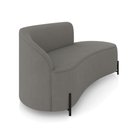Ver imagem 6 de Sofá 3 Lugares Orgânico 180cm Pé Ferro Preto Morgan Suede Grafite D03 - D’Rossi