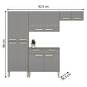 Ver imagem 4 de Cozinha Marina C/ Balcão Freijó Gris
