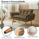 Ver imagem 3 de Namoradeira Decorativa Confortável para Sala Recepção Consultório Manicure Alice Suede