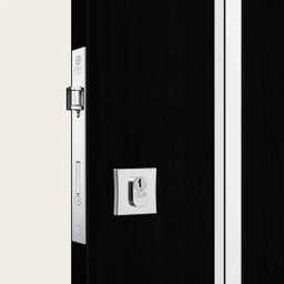 Fechadura 1601 Externa Rolete com Roseta Quadrada Cromada Stam - 3