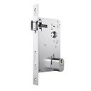 Ver imagem 2 de Fechadura 1601 Externa Rolete com Roseta Quadrada Cromada Stam