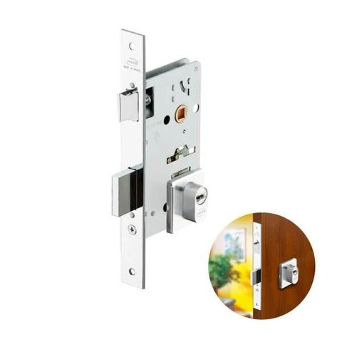 Fechadura IMAB 4800 Latão Cilindro 70mm 5 chaves Cromado