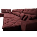 Ver imagem 5 de Sofá de Canto 4,80x2,36m Retrátil e Reclinável com Molas Cama inBox Platinum Esquerdo Suede