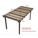 Ver imagem 2 de Cobertura Policarbonato Alveolar 4,00m x 1,50m - Cristal 4mm