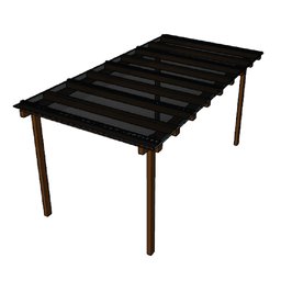 Cobertura Policarbonato Alveolar 4,00m x 1,50m - Fume 4mm - 5