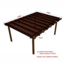 Ver imagem 2 de Cobertura Policarbonato Alveolar 4,00m x 3,00m - Bronze 4mm