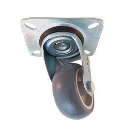 Rodizio ou Rodinha carrinho de carga Ø75 mm sem Freio GL312BP - 2