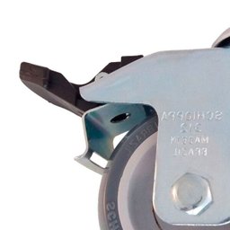 Rodízio ou Rodinha carrinho de carga Ø75 mm Com Trava - 4