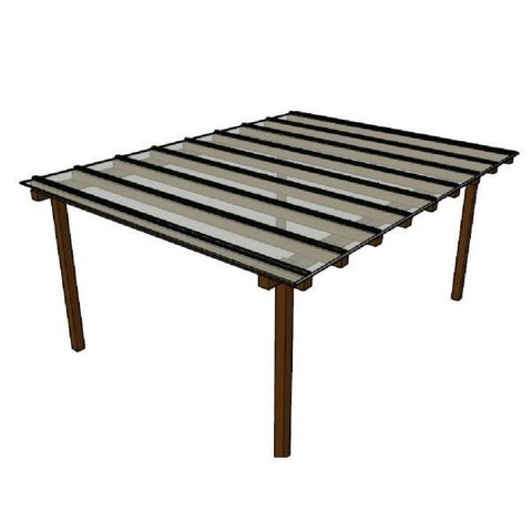 Cobertura Policarbonato Alveolar 4,00m x 3,00m - Cristal 4mm