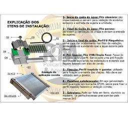 Cobertura Policarbonato Alveolar 4,00m x 3,00m - Cristal 4mm - 5