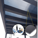 Ver imagem 2 de Cobertura Policarbonato Alveolar 6,00m x 1,00m - Fume 4mm