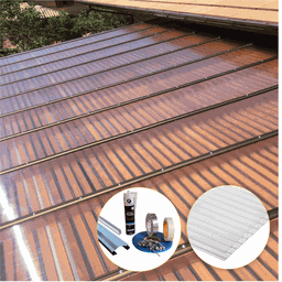 Cobertura Policarbonato Alveolar 6,00m x 1,00m - Cristal 4mm - 2