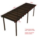 Ver imagem 4 de Cobertura Policarbonato Alveolar 6,00m x 2,00m - Bronze 4mm