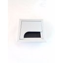 Ver imagem 2 de Passa Cabo Fio Quadrado 67 x 67 mm Anodizado para Mesa Hafele