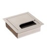 Passa Cabo Fio Quadrado 67 x 67 mm Anodizado para Mesa Hafele - 1