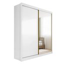Ver imagem 2 de Guarda-Roupa 100% MDF com Espelho 2 Portas 4 Gavetas Trento Branco