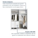 Ver imagem 5 de Guarda-Roupa 100% MDF com Espelho 2 Portas 4 Gavetas Trento Branco