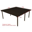 Ver imagem 4 de Cobertura Policarbonato Alveolar 6,00m x 6,00m - Bronze 4mm